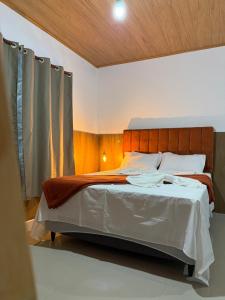 Postel nebo postele na pokoji v ubytování Flat Praia Grande