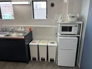Dapur atau dapur kecil di Art House Katsushika