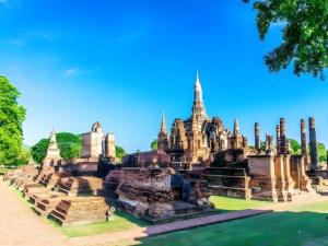 a view of the temples of borobudur in indonesia at Wake Up at Muang Kao Boutique Hotel in Sukhothai