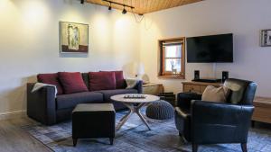 Χώρος καθιστικού στο Apartment Schweizerhof 242 Lenzerheide