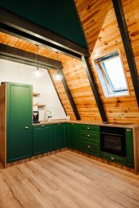 Η κουζίνα ή μικρή κουζίνα στο Peaceful Cabin
