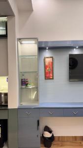 Η κουζίνα ή μικρή κουζίνα στο Visitor Stop