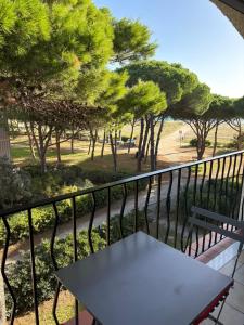 Balkón nebo terasa v ubytování Mer Soleil Pinede