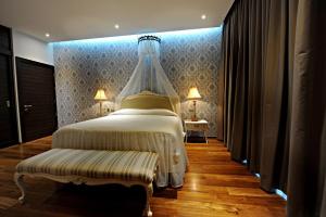 Ένα ή περισσότερα κρεβάτια σε δωμάτιο στο Luxury Villa with Panoramic Seaview, Private Pool +23 φωτογραφίες