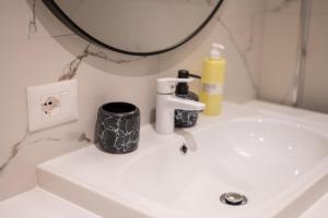 Et badeværelse på BnB Tirana Center