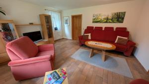 Χώρος καθιστικού στο Ferienwohnung an der Elbe