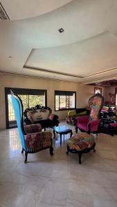 Χώρος καθιστικού στο Beautiful villa for rent in Tangier