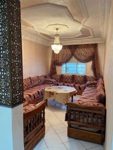 Χώρος καθιστικού στο Premium Stay Apartment, Rabat