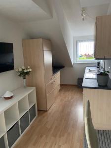 Kuchyň nebo kuchyňský kout v ubytování Appartement Sam