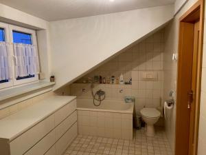 Koupelna v ubytování Appartement Sam