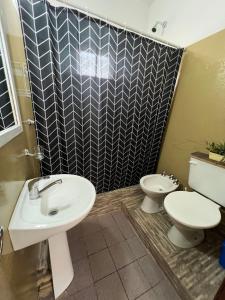 Koupelna v ubytování La casita the Aye