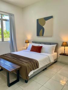 Ένα ή περισσότερα κρεβάτια σε δωμάτιο στο Bloc Guesthouse