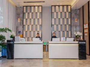 Επισκέπτες που μένουν στο Echarm Hotel Jiayulongwan Peninsula