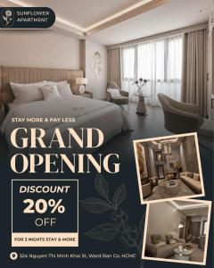 Katil atau katil-katil dalam bilik di Sunflower Apartment - Luxury Suite by THC Group