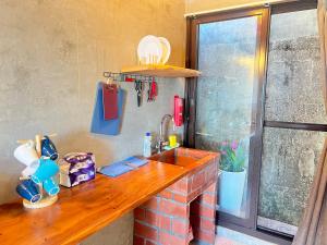 Ένα μπάνιο στο Jiufen Xiaomei Meow Seaview Homestay +46 φωτογραφίες