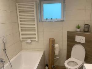 Koupelna v ubytování Ferienwohnung zum Kirschgarten