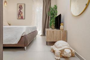 Katil atau katil-katil dalam bilik di Villa Leone con piscina privata +18 gambar