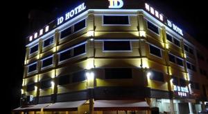 a building with lights on the side of it at ID Hotel Segamat in Segamat