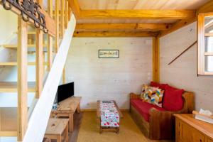 Μια τηλεόραση ή/και κέντρο ψυχαγωγίας στο Chambre d'Hôte Goitik Ikusita