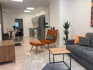 Kuchyň nebo kuchyňský kout v ubytování City Apartment