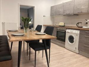 Kuchyň nebo kuchyňský kout v ubytování City Apartment + 14 fotografií