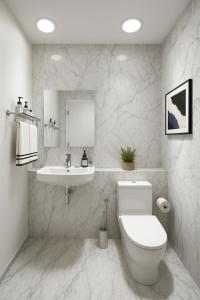 Koupelna v ubytování The Urban Quarter