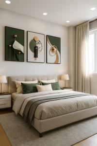 Postel nebo postele na pokoji v ubytování The Urban Quarter