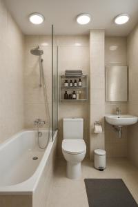 Koupelna v ubytování The Urban Quarter