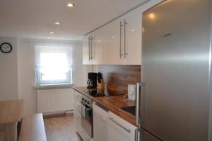 Η κουζίνα ή μικρή κουζίνα στο Unterkunft für Arbeiter und Monteure