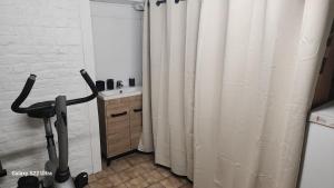 Fitness centrum a/nebo fitness zařízení v ubytování Appart en sous-sol avec jardin