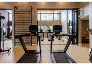 Fitness centrum a/nebo fitness zařízení v ubytování Charlie Wonder Ipiranga