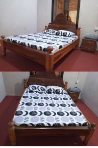 NgamboにあるBalcony Bliss & Private Bath at Mamdalisの二段ベッド2組の写真(1部屋につき2枚)