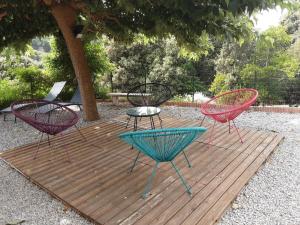 Zahrada ubytování La Palombière - L Arbousier + 2 fotografie