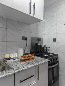 Kuchyň nebo kuchyňský kout v ubytování Luxury Stays, Juja One bedroom