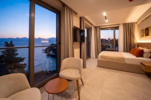 Ένα ή περισσότερα κρεβάτια σε δωμάτιο στο Reev Coffee Hotel