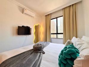 Ένα ή περισσότερα κρεβάτια σε δωμάτιο στο Saint Martin by Holiday Stays