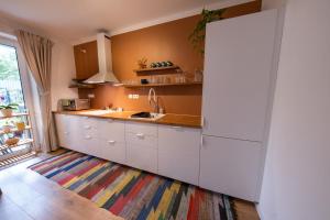 Η κουζίνα ή μικρή κουζίνα στο Sunny Garden Apartment +3 φωτογραφίες