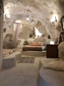 Posezení v ubytování échappée troglodyte unique