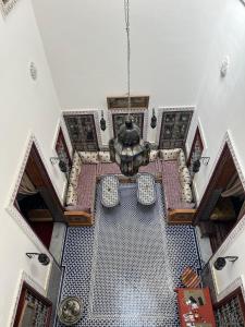 an overhead view of a room with a ceiling at Riad Dar Mama Laila in Fès
