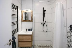 Ένα μπάνιο στο Szépvölgyi Apartman +7 φωτογραφίες