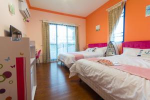 Postel nebo postele na pokoji v ubytování Greek Wonderland B&B
