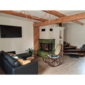 Χώρος καθιστικού στο Sądelska Chałpa