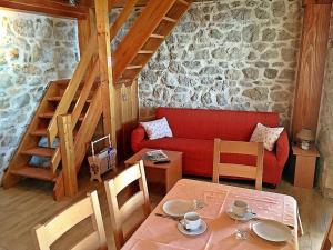 Posezení v ubytování Holiday house in Sumpetar Jesenice with sea view, terrace, air conditioning, WiFi 5133-1