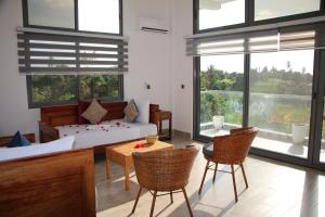 Balkón nebo terasa v ubytování OMNA Villa