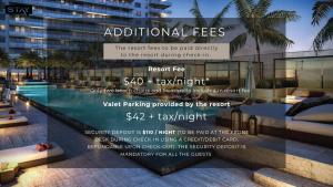 eine Werbung für ein Hotel mit Swimmingpool in der Unterkunft Elegance by the Ocean - 2BD Hyde House Gem with LUXURY RESORT AMENITIES in Hollywood