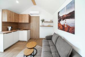 Dapur atau dapur kecil di Nemunas Glamping
