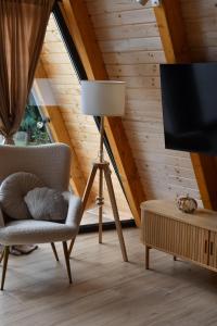 TV a/nebo společenská místnost v ubytování Tasija Relax & Spa