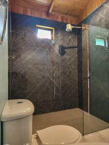 Koupelna v ubytování Cabaña El Trogon