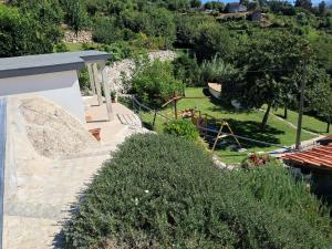 a view of a garden with a skate park at Quinta da Estacao in Marco de Canavezes