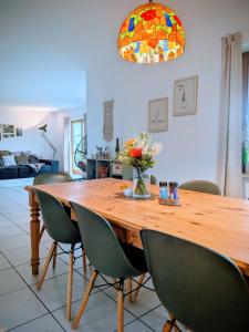 Et opholdsområde på Eulennest im Ferienhaus an der Holzecke